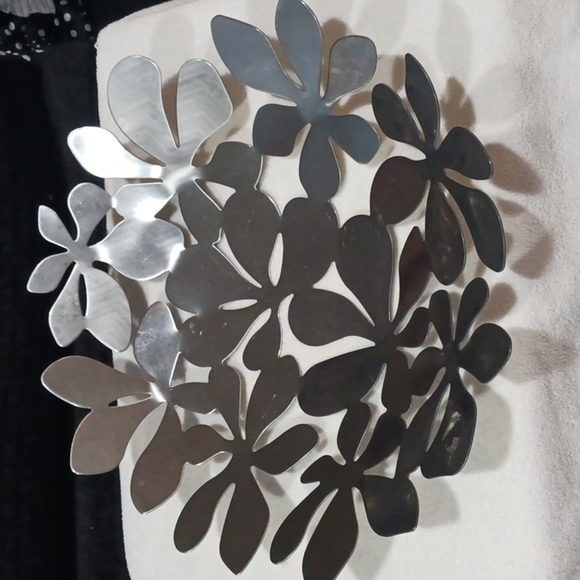 Stockholm Stainless Steel Floral Print Bowl. SET of 2. - Picture 4 of 12